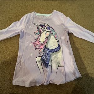 worn, girls long-sleeve shirt, large